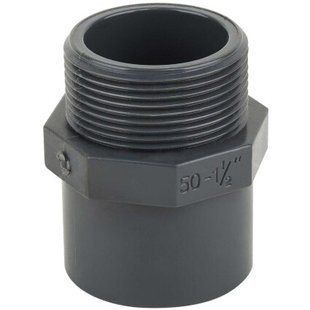 Муфта ПВХ Kripsol MR30 40.C редукционная, с наружной резьбой d32-40х1-1/4"