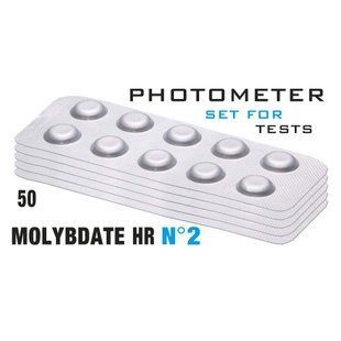 табл. Molybdate HR 2 (Молибдат, 0 &ndash; 100 мг/л) 50 п/уп. Photometer/Comporator