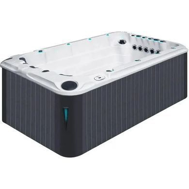 Плавальний SPA басейн Passion Spas Activity 1 Deep (394x226x152 см), Сріблясто-білий