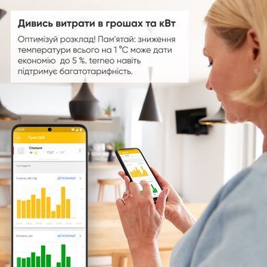 Терморегулятор Terneo AX, молочный белый