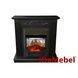 Камінокомплект IDaMebel Elaine темний шоколад Majestic Black
