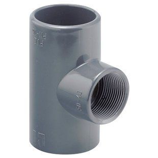 Трійник перехідний 90&deg; ПВХ Hidroten 1002230, BP, d25 мм, 1/2"