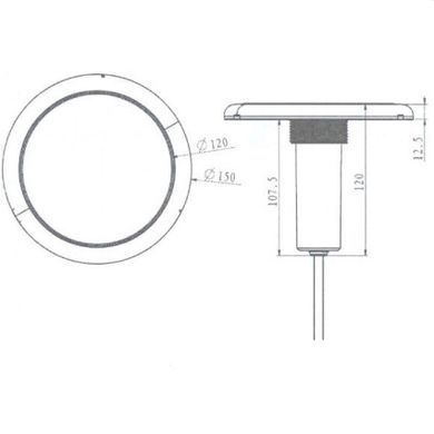 Прожектор світлодіодний Aquaviva LED227C 252LED (21 Вт) White
