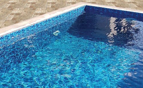Пленка AV FOL для обработки бассейна, серия DECOR &ndash; MOSAIC BLUE, 1,5мм, 1,65м, Vagner