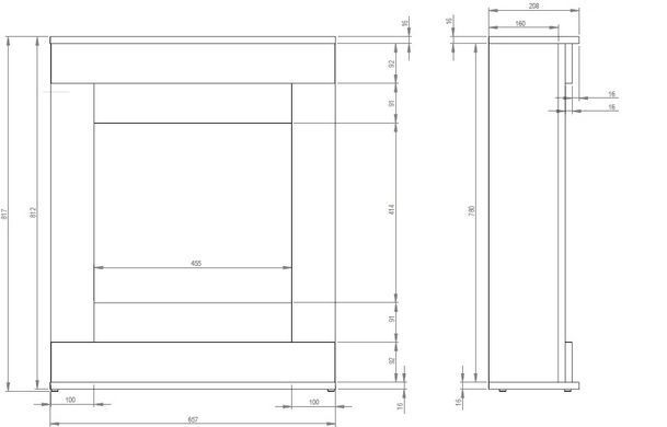 Камінокомплект Aflamo Smart графіт + LED 40