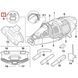 Заслінка клапана зливу води Kokido для пилососа Voltera 75 EV75CBX/EU із сіткою фільтра