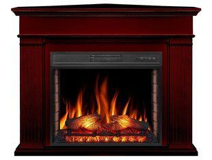 Каминокомплект ArtiFlame York AF23S махагон коричневый антик с обогревом и звуком горения огня