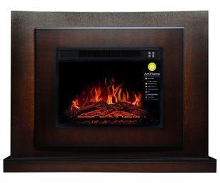 Каминокомплект со светодиодной подсветкой ArtiFlame LUCCA AF23S МАХАГОН КОРИЧНЕВЫЙ АНТИК (СО ЗВУКОМ)