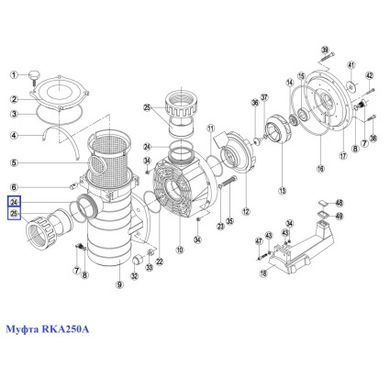 Муфта насоса Kripsol КА/КАР RKA250.A/RBH0015.00R (RPUM2425.01R)