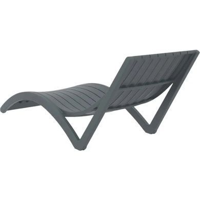 Шезлонг Aquajoy Slim, темно-серый
