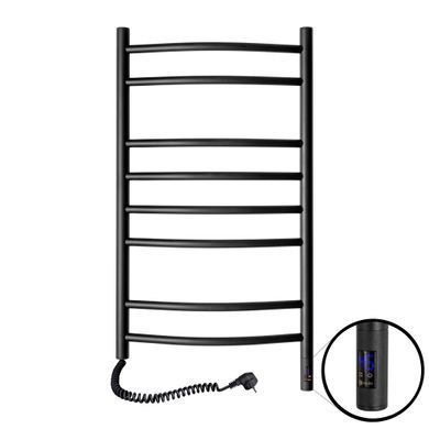 Рушникосушка Камелія 480х800 Sensor ліва з таймером, чорний муар