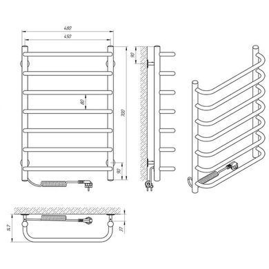 Полотенцесушитель электрический ERAFLYME EF standart 7L