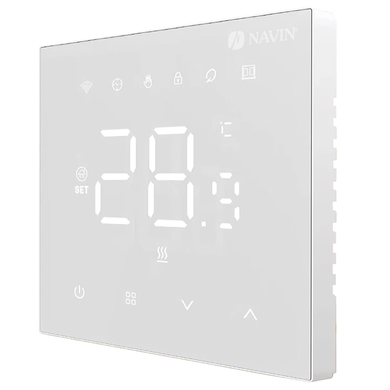 Терморегулятор NAVIN WT410 W-3А з Wi-Fi для газових котлів, білий