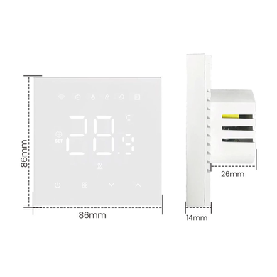 Терморегулятор NAVIN WT410 W-3А з Wi-Fi для газових котлів, білий