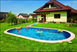 Басейн каркасний 7х3.5х1.5 м з отворами, для монтажу в ґрунт, IBIZA OVAL 3EXB0630