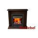 Камінокомплект IDaMebel Carolina горіх Danville Black (виріз під плінтус 90x25)