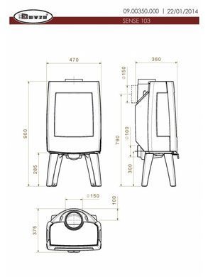 Чугунная печь Dovre SENSE 103