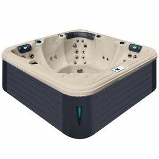 Гидромассажный бассейн Passion Spas Relax (204х204х85 см), Серый горизонт пустыни