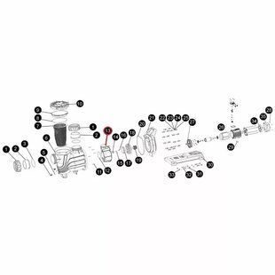Пластиковое кольцо диффузора насоса SLP, (A09150028 №13)