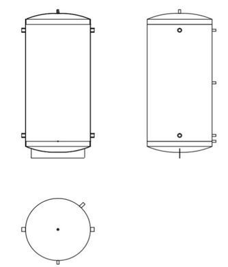 Теплоакумулятор Termo-Max 5000 л + ізоляція (пінополіуретан 50 мм) + Змійовик