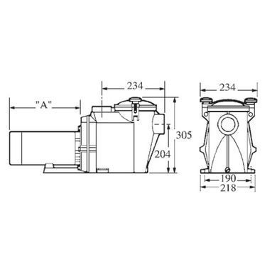 Насос Hayward RS II RS3020VSTD (220В, 25 м3/ч, 2HP), с пер. скор.