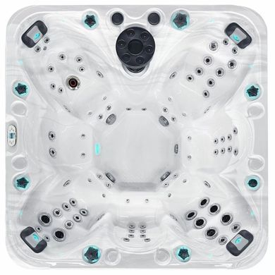 Гидромассажный бассейн Passion Spas Joy (225х225х91 см), Серебристо-белый