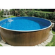 Комплект басейну Azuro 402 DL, колір Wood, 4.6 х 1.2м (каркас 402 DL плівка Pebles, комплект пісочного фільтра , комплект скімера, без сходів)
