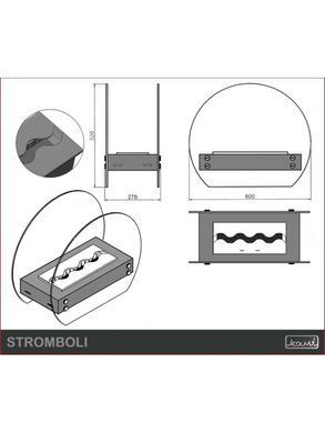 Биокамин Kami STROMBOLI 60