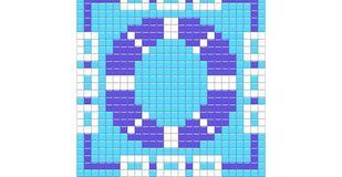 Стеклянная мозаика SALVAVIDAS 68х68 (2.5 x 2.5 см) на бумаге