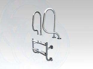 Лестница в бассейн раздельная фигурная (Two Parts Figura) Aldis, 5 ступенек, AISI 316