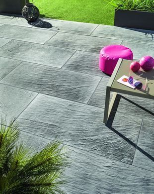 Камінь 33 бортовий 66х33х3,5 см, NOVASCHISTE, тон Anthracite