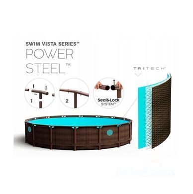 Каркасный бассейн Swim Vista Series II Power Steel 549x122