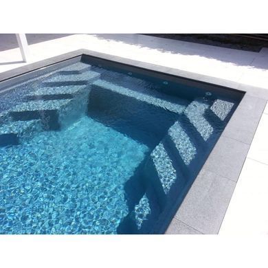 Композитний басейн Rhino Pools Monaco Quartz pearl 7.5 х3.7х1.5 м (Monako 750 QP + PUHC)