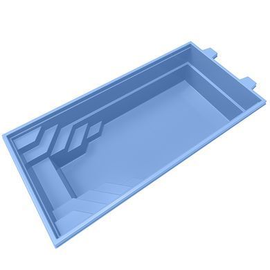 Композитний басейн Rhino Pools Monaco Quartz pearl 7.5 х3.7х1.5 м (Monako 750 QP + PUHC)
