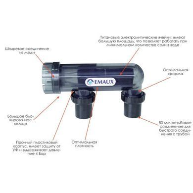 Хлоргенератор Emaux SSC50-E (120 м3, 45 г/ч)