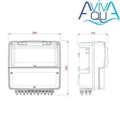 Панель керування дозацією Aquaviva K800 Kontrol pH-Rx-Cl-t&deg;