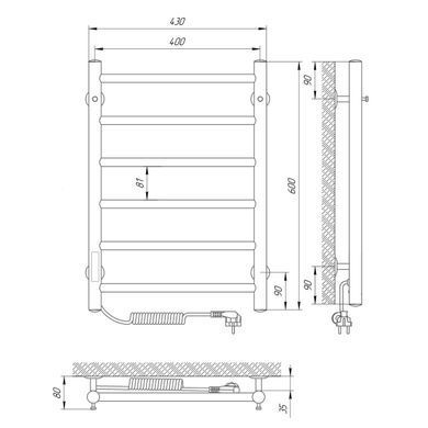Полотенцесушитель нержавеющий ERAFLYME EF mini 6 L
