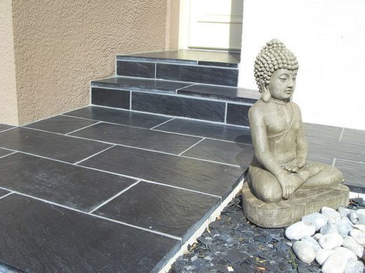 Камінь 33 бортовий 66х33х3,5 см, NOVASCHISTE, тон Anthracite