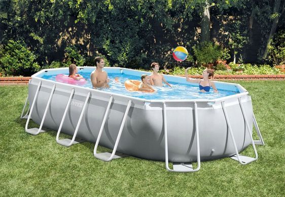 БАСЕЙН КАРКАСНИЙ INTEX, 503Х274Х122 СМ (ФІЛЬТР-НАСОС, СХОДИ, ТЕНТ)