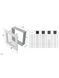 Вентиляційна решітка Kratki 17х17 см мідні з жалюзі