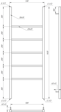 Сушка для рушників Bianco 140x53 см