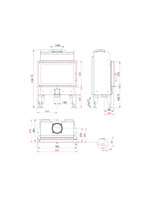 Камінна топка BeF THERM 8 PASSIVE