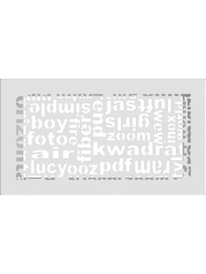 Вентиляційна решітка Kratki 17x30 см ABC біла