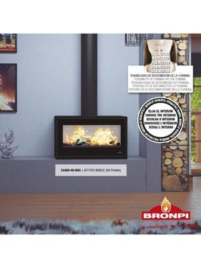 Стальная печь Bronpi CAIRO 90 BOX