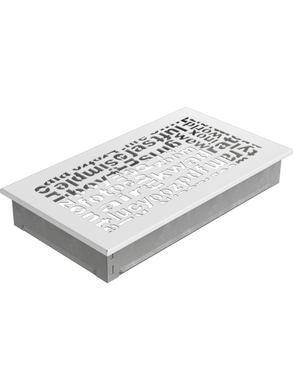 Вентиляційна решітка Kratki 17x30 см ABC біла