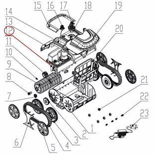Плата управления к пылесосу Wybotics WY200 (D.2.02.038)