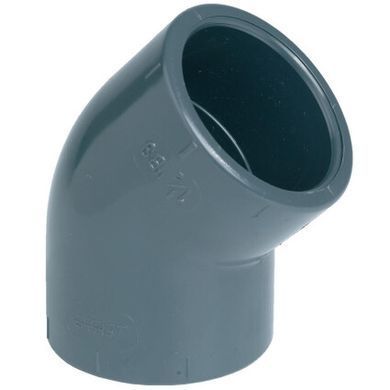 Кут ПВХ Effast RDRGYD1250 45&deg;, d125 мм
