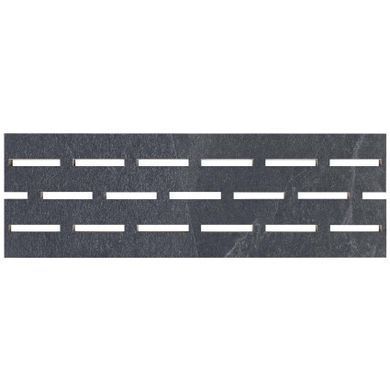 Переливная решетка Aquaviva Montagna Black, 595x195x20 мм