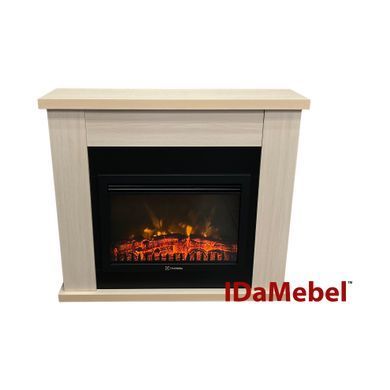 Камінокомплект IDaMebel Agata молочний дуб Electrolux 2520