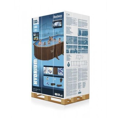 Бассейн со стальной стенкой Bestway 561CW Hydrium&trade;, полный набор с песчаным фильтром, 730 x 360 x 130 см